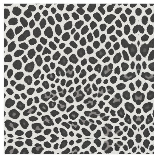 Beliebter Luxus Weißer Leopard Stoff (Nahaufnahme)
