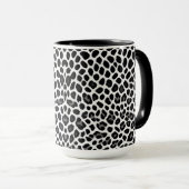 Beliebter Luxus Weißer Leopard Tasse (VorderseiteRechts)