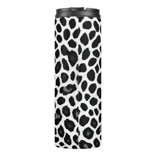 Beliebter Luxus Weißer Leopard Thermosbecher (Rückseite)