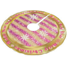 Beliebter Snowflake Gold Glitzer Pink