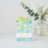 *~* Beliebtes Blumenmuster Girly Beauty Chic Welln Visitenkarte (Stehend Vorderseite)