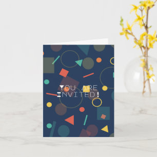 Beliebtes geometrisches Design Einladung zum Gebur