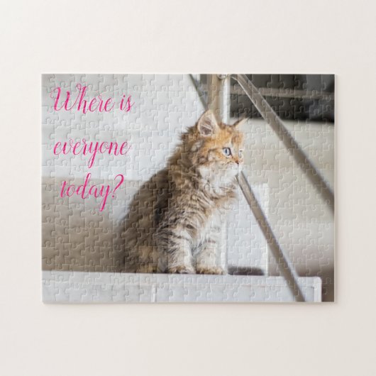 Beliebtes Geschenk für Katzen-Design Puzzle (Horizontal)