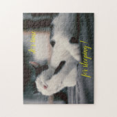 Beliebtes Geschenk für Katzen-Design Puzzle (Vertikal)