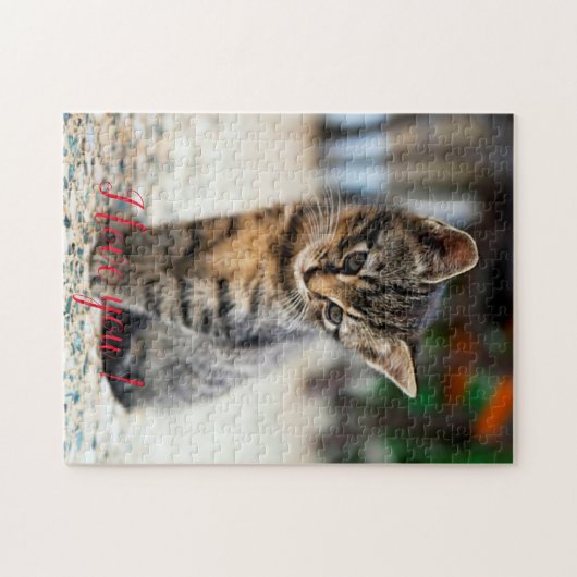 Beliebtes Geschenk für Katzen-Design Puzzle (Horizontal)