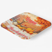 Beliebtes Glück Thanksgiving Schöner Fall Pappteller (Gewinkelt)