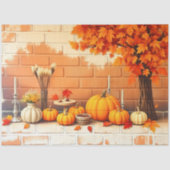 Beliebtes Glück Thanksgiving Schöner Fall Seidenpapier (Vorderseite)