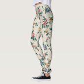 Beliebtes mehrfarbiges Blumenmuster Leggings (Links)