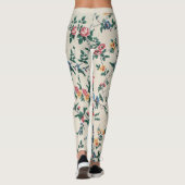 Beliebtes mehrfarbiges Blumenmuster Leggings (Rückseite)