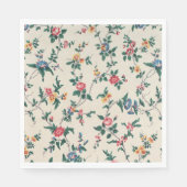 Beliebtes mehrfarbiges Blumenmuster Serviette (Vorderseite)