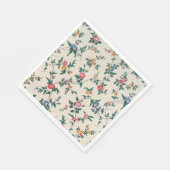Beliebtes mehrfarbiges Blumenmuster Serviette (Ecke)