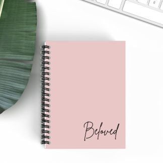 Beliebtes Minimalistisch Blush Christlich Faith-No Notizblock