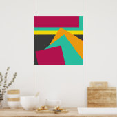 Beliebtes modernes geometrisches Design, Poster (Küche)