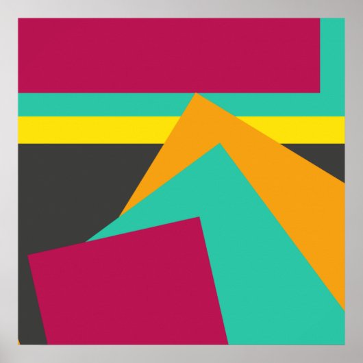 Beliebtes modernes geometrisches Design, Poster (Vorne)