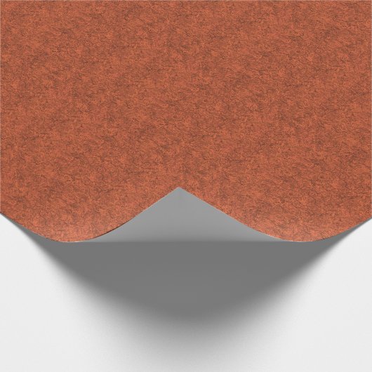 Beliebtes Muster in Burnorange Geschenkpapier (Ecke)