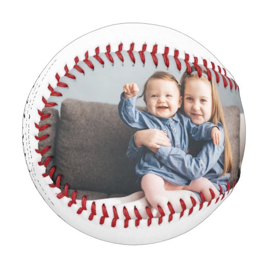 Beliebtes Nana Oma Custom Family Foto Keepake Baseball (Vorderseite Links)