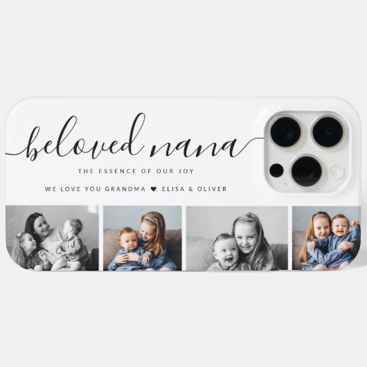Beliebtes Nana Oma Custom Family Foto Keepake Case-Mate iPhone Hülle (Rückseite (Horizontal))