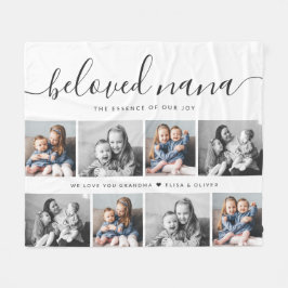 Beliebtes Nana Oma Custom Family Foto Keepake Fleecedecke