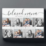 Beliebtes Nana Oma Custom Family Foto Keepake Fotoplatte<br><div class="desc">Die "Beloved Nana Keepake Plaque" ist ein herzliches Schaufenster der besonderen Momente,  die Großmutter lieben. Eine wunderschöne Darstellung des Lächelns der Enkel,  es ist eine alltägliche Erinnerung ihrer unschätzbaren Rolle in ihrem Leben. Die perfekte Muttertag Hommage an ihre Liebe und ihr Vermächtnis.</div>