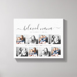 Beliebtes Nana Oma Custom Family Foto Keepake Leinwanddruck