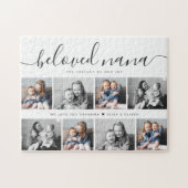 Beliebtes Nana Oma Custom Family Foto Keepake Puzzle (Horizontal)