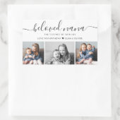 Beliebtes Nana Oma Custom Family Foto Keepake Rechteckiger Aufkleber (Tasche)