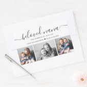 Beliebtes Nana Oma Custom Family Foto Keepake Rechteckiger Aufkleber (Umschlag)