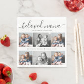 Beliebtes Nana Oma Custom Family Foto Keepake Serviette (Beispiel)