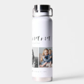 Beliebtes Nana Oma Custom Family Foto Keepake Trinkflasche (Rückseite)