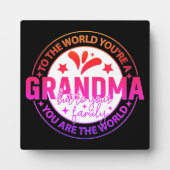 Beliebtes Pick! Geschenktafel für Oma Fotoplatte (Vorderseite)