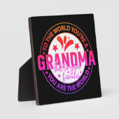 Beliebtes Pick! Geschenktafel für Oma Fotoplatte (Vorderseite)