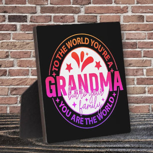 Beliebtes Pick! Geschenktafel für Oma Fotoplatte
