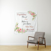 Beliebtes Silber für Blumen Wandteppich (Beispiel)