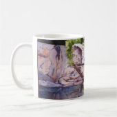 Beliebtes W.Va. Straßenschwimmloch Gauley River Kaffeetasse (Links)
