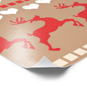 Beliebtes Weihnachtsmuster Fotodruck (Ecke)