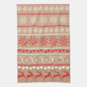 Beliebtes Weihnachtsmuster Geschirrtuch (Vertikal)