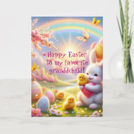 BELIEBTESTE GRANDCHILD EASTER CARD DANKESKARTE