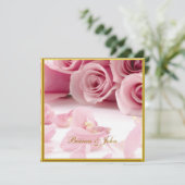 Beliebteste und eleganteste Hochzeitseinladung Einladung (Stehend Vorderseite)