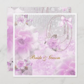 Beliebteste und eleganteste Hochzeitseinladung Einladung (Vorne/Hinten)