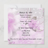 Beliebteste und eleganteste Hochzeitseinladung Einladung (Rückseite)