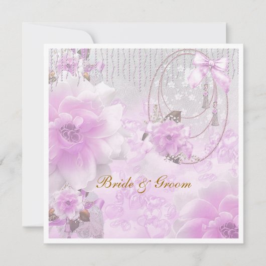 Beliebteste und eleganteste Hochzeitseinladung Einladung (Vorderseite)