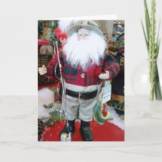 BELIEBTESTER FISCHER IN CHRISTMAS FEIERTAGSKARTE (Vorderseite)