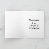 BELIEBTESTER FISCHER IN CHRISTMAS FEIERTAGSKARTE (Innenseite)