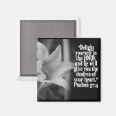 BELIEBTESTES BIBLE SCRIPTURE PSALM 37:4 MAGNET (Vorderseite/Rückseite)