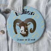 Bélier 21 Mars 20 avril Boutons - Abzeichen Button (Beispiel)