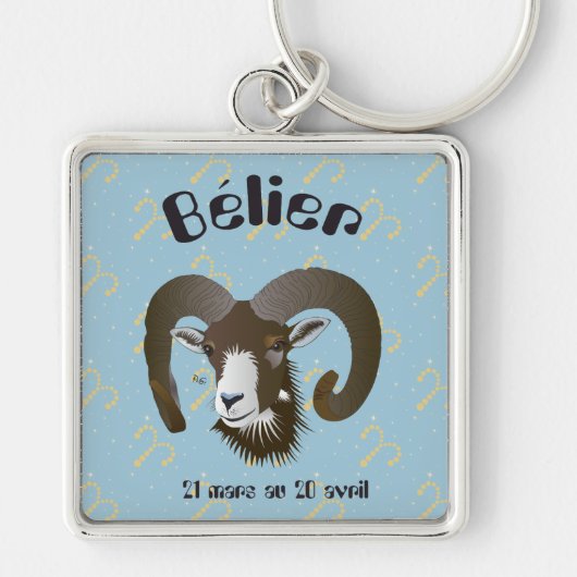 Bélier 21 Mars, 20 avril Porte-clés Schlüsselanhänger (Vorne)