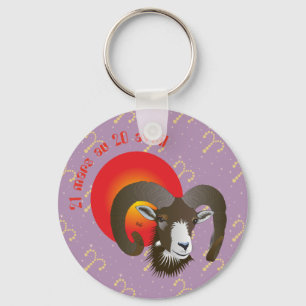 Bélier 21 Mars, 20 avril Porte-clés Schlüsselanhänger
