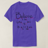 Believe 5 T-Shirt (Design vorne)