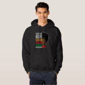 Believe Achieve Succeed Black History Month Proud  Hoodie (Vorne ganz)