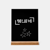 Believe Acrylschild (Vorderseite)